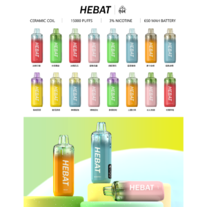 Hebat 喜貝 15000Puffs 3%精準擊喉感 秒解癮不嗆辣 全新穩壓技術霧化細膩 每一口都層次鮮明 台灣現貨