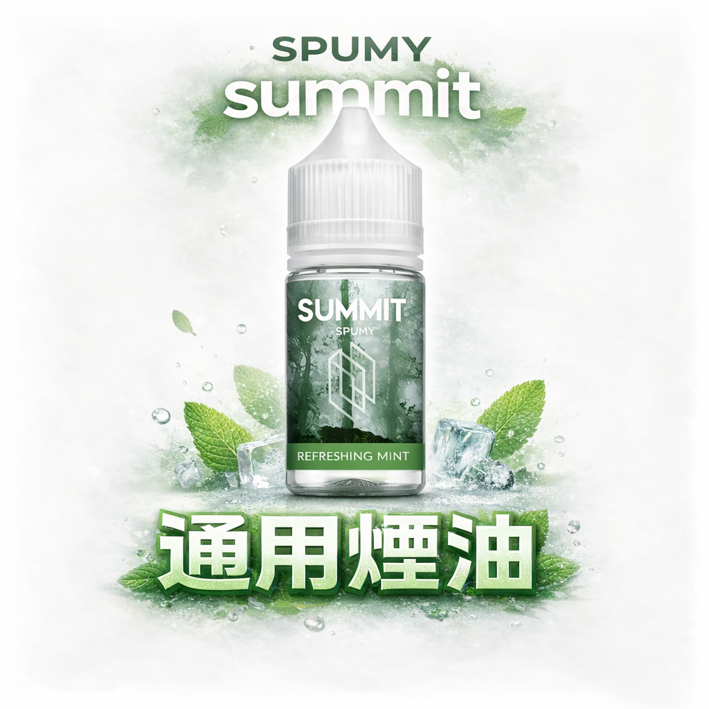 SPUMY Summit 巔峰極致 30mL 美系大廠調香工藝 純粹薄荷不帶雜質 順滑入喉不刺辣 小煙玩家激推款 台灣速發免等待
