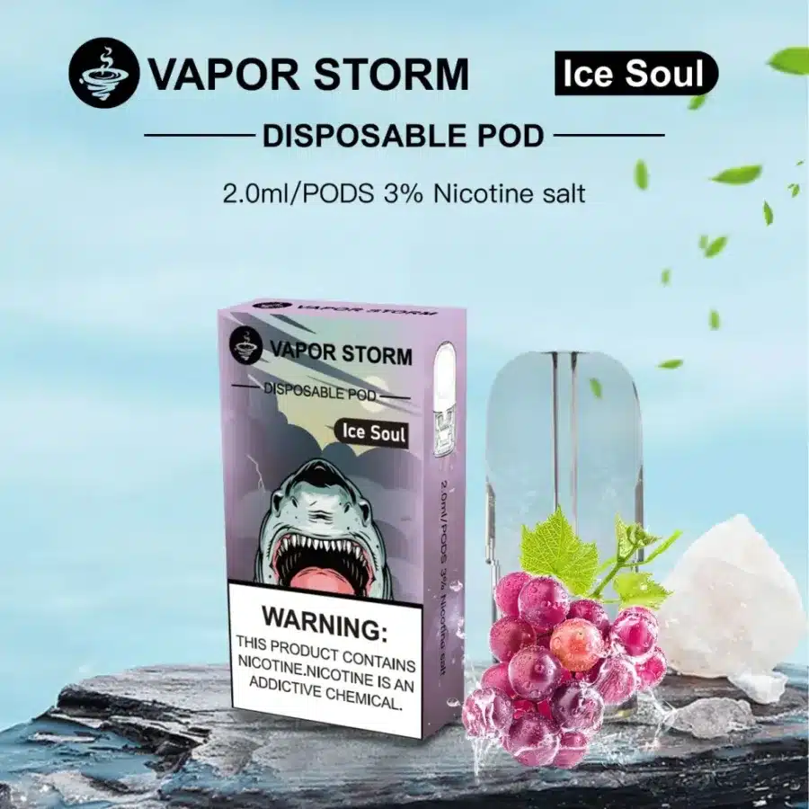 【買 6 盒送主機】VAPOR STORM 風暴五代煙彈 3% 極致濃郁配方 領航級霧化黑科技、細膩順滑不燒焦 2ml澎湃大容量 台灣現貨:圖片 4