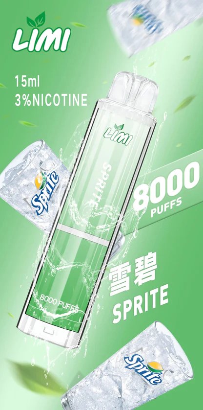 LIMI 8000 型發光款 15ml 驚人載油量 重塑續航天花板 絢麗發光燈條隨吸閃耀 Type-C 充電 極緻冰感水果口味 台灣現貨:圖片 11