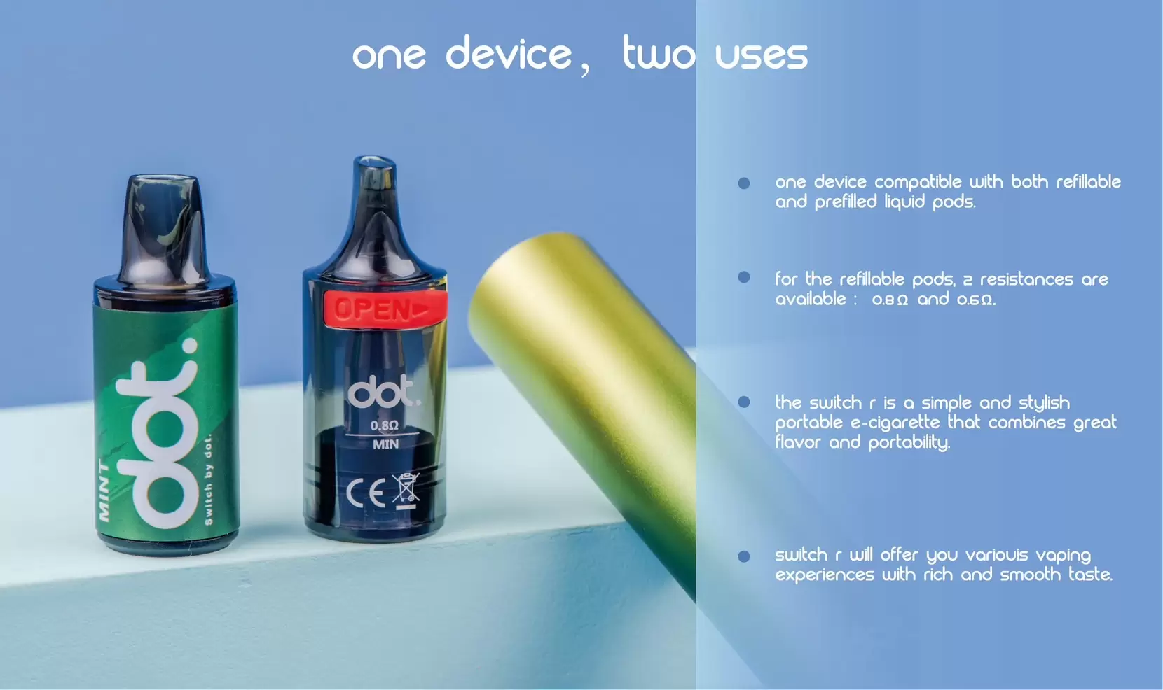 DOT 佩特里一代升級款 終極防漏結構設計、有效隔絕冷凝液 550mAh 穩壓強勁輸出 Type-C 快充不跳火 台灣現貨:圖片 3